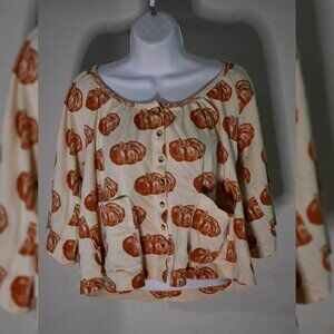 Women's Pumpkin Autumn Blouse